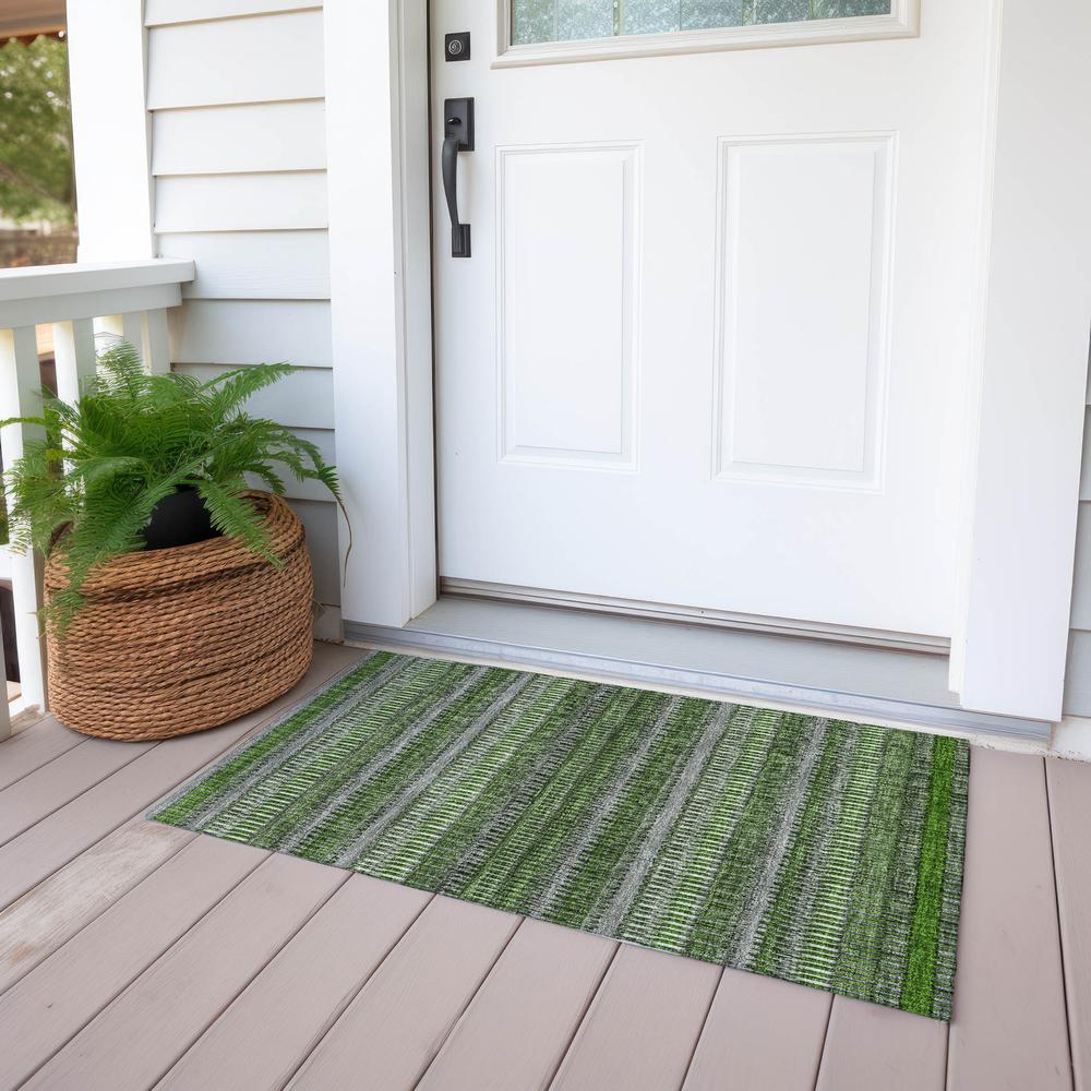 Chantille ACN589 Green 1'8" x 2'6" Rug. Picture 8