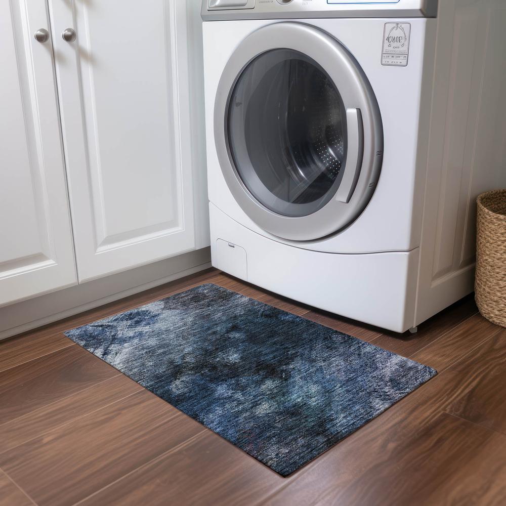 Chantille ACN590 Blue 1'8" x 2'6" Rug. Picture 6