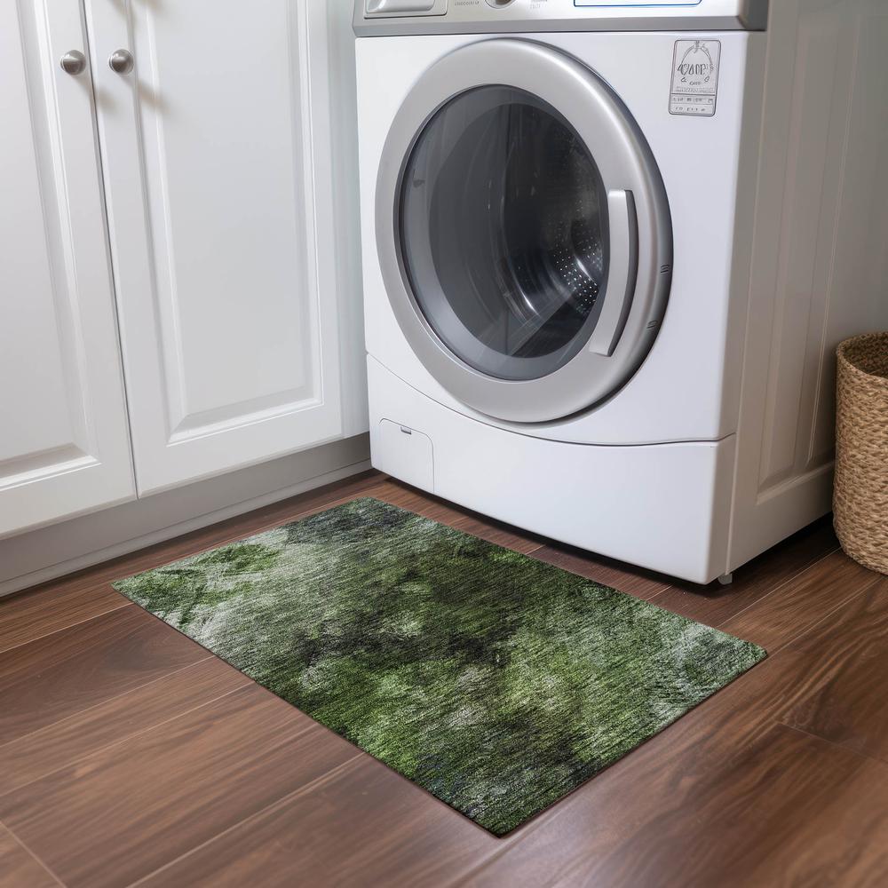 Chantille ACN590 Green 1'8" x 2'6" Rug. Picture 6