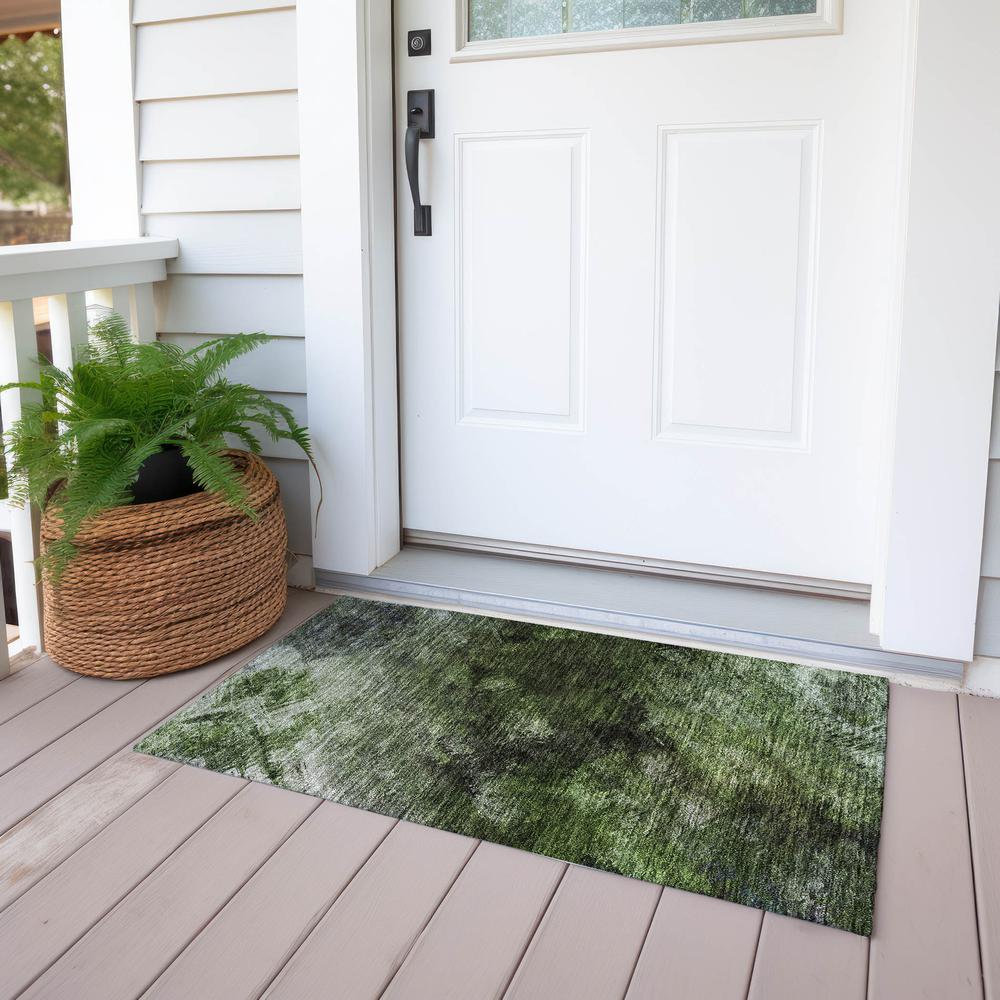 Chantille ACN590 Green 1'8" x 2'6" Rug. Picture 7