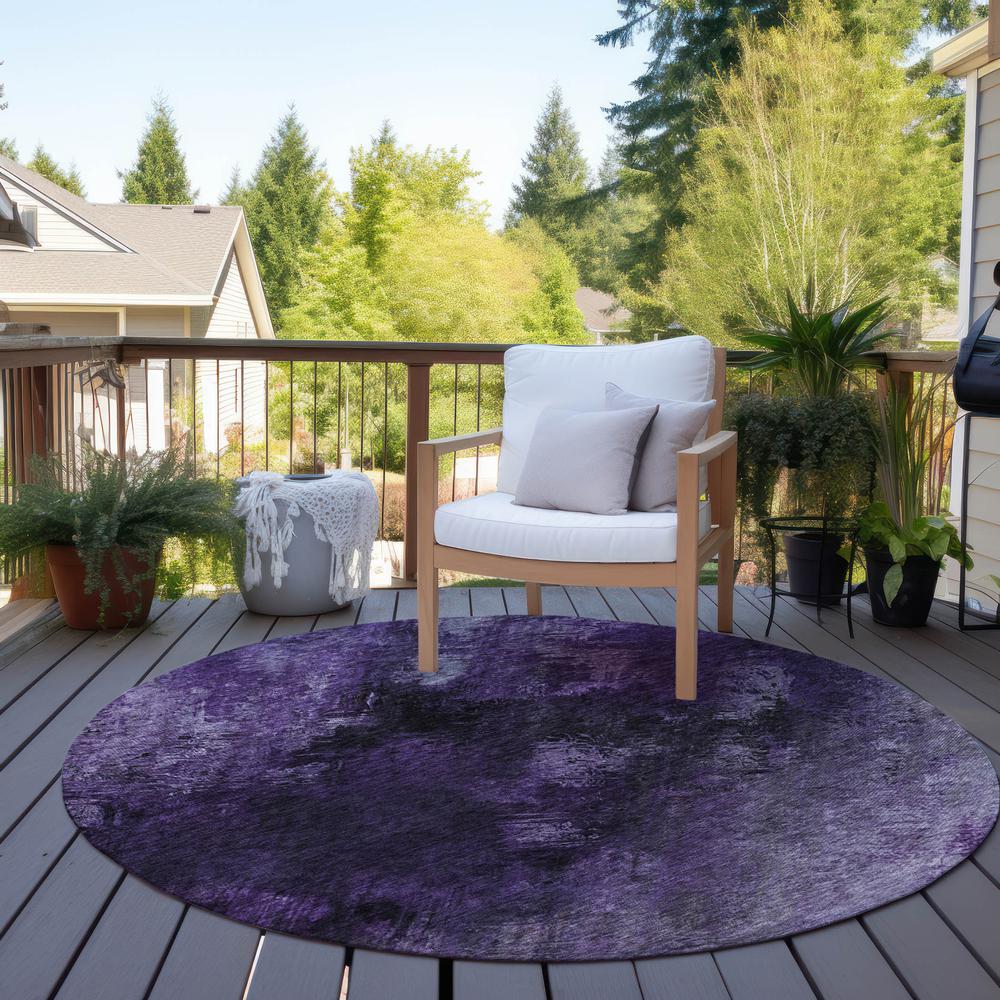 Chantille ACN590 Purple 8' x 8' Rug. Picture 7