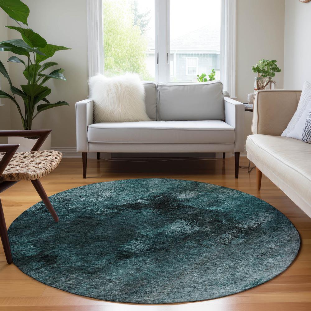 Chantille ACN590 Teal 8' x 8' Rug. Picture 6