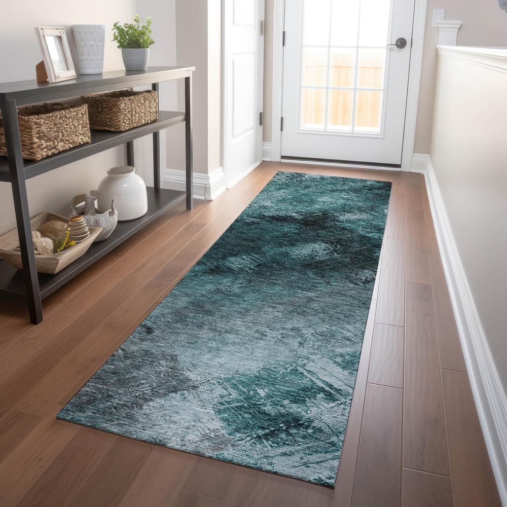 Chantille ACN590 Teal 2'3" x 7'6" Rug. Picture 6