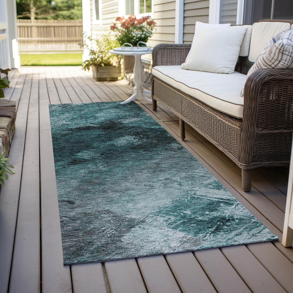 Chantille ACN590 Teal 2'3" x 7'6" Rug. Picture 7