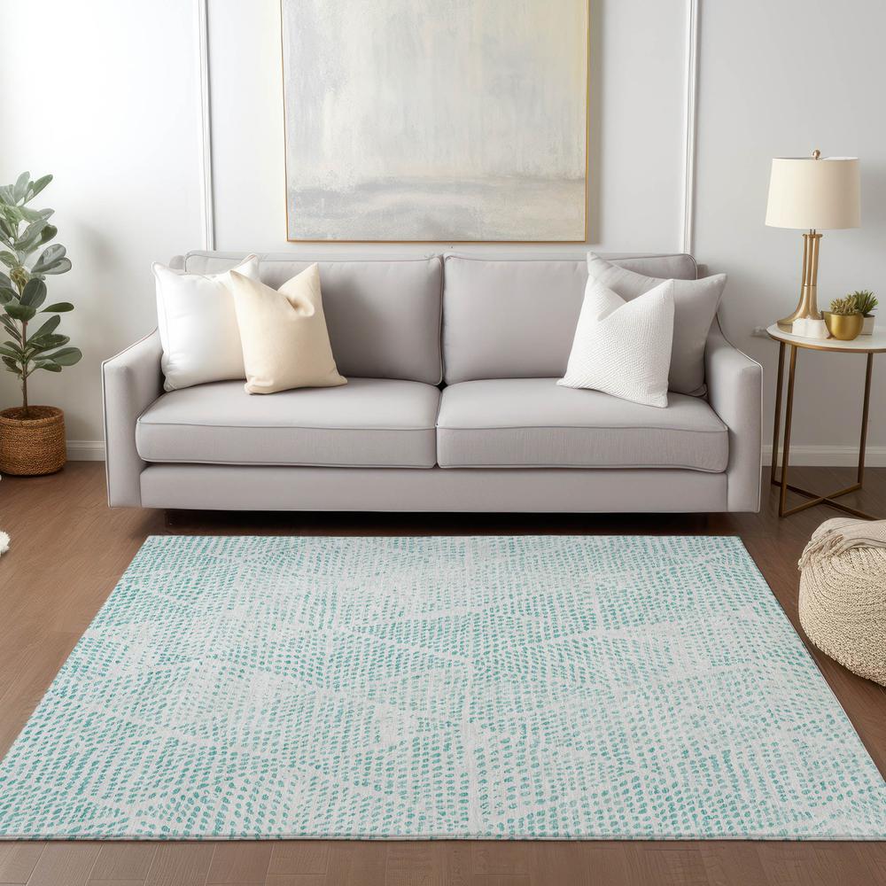 Chantille ACN591 Teal 2'6" x 3'10" Rug. Picture 7