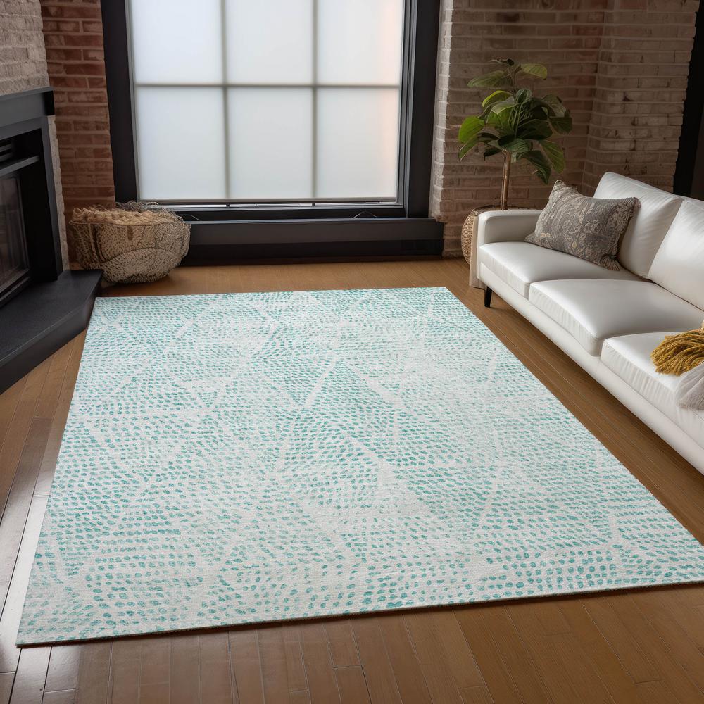 Chantille ACN591 Teal 2'6" x 3'10" Rug. Picture 8