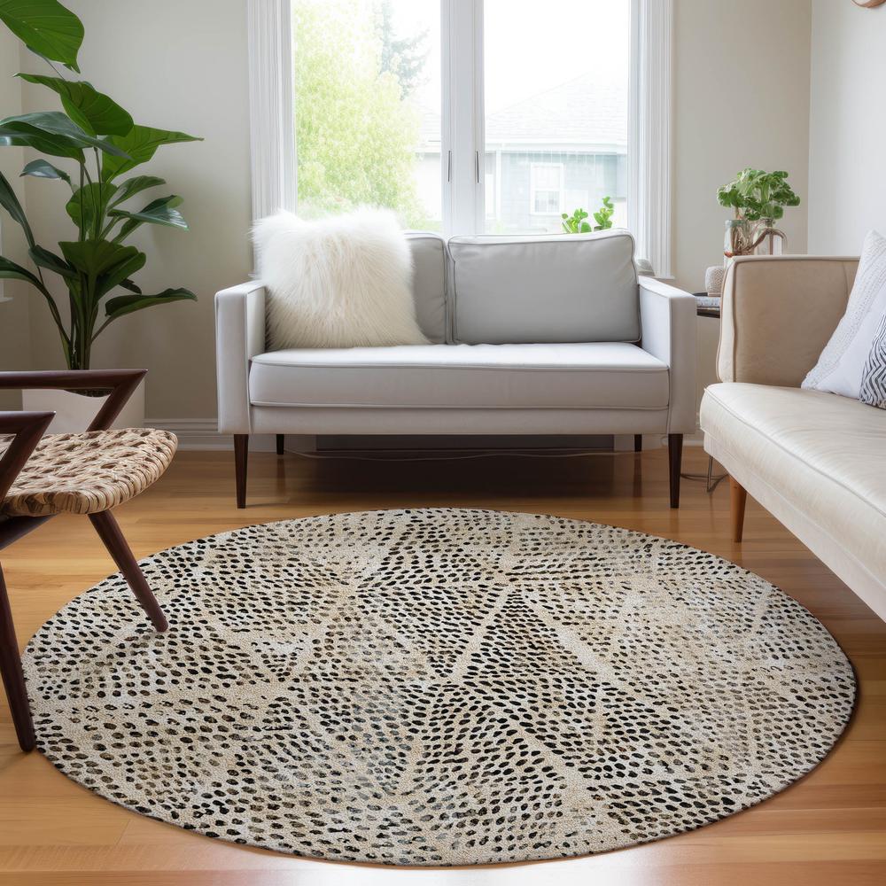 Chantille ACN591 Brown 8' x 8' Rug. Picture 7