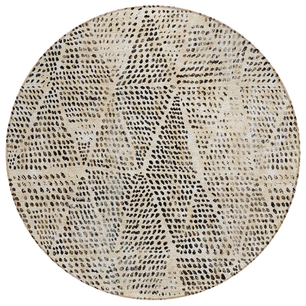 Chantille ACN591 Brown 8' x 8' Rug. Picture 1