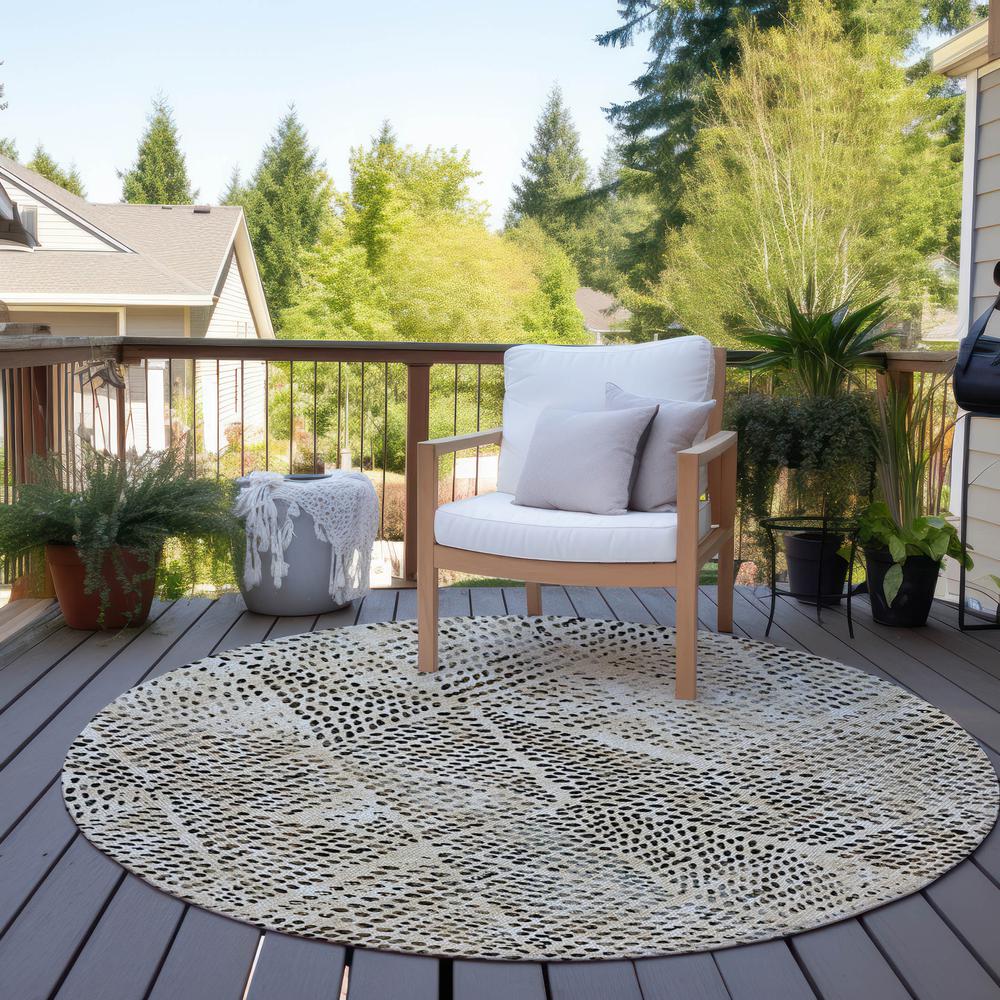 Chantille ACN591 Brown 8' x 8' Rug. Picture 8