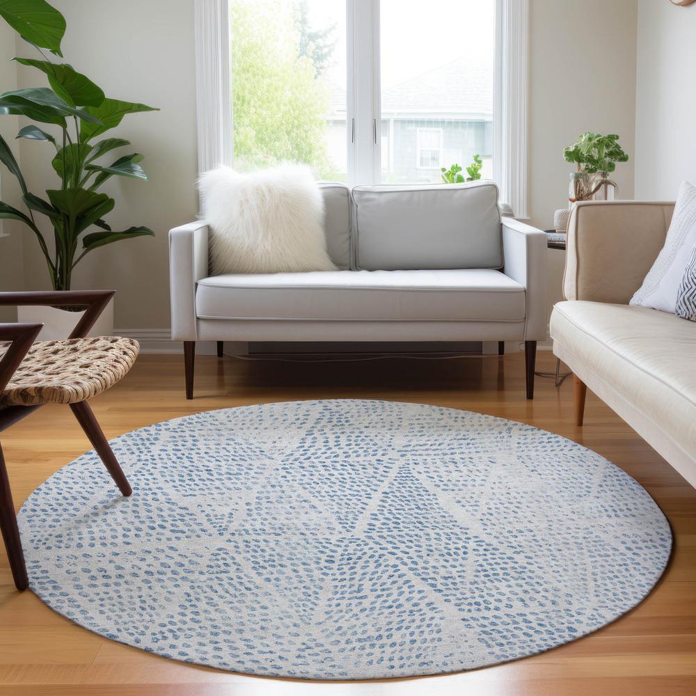 Chantille ACN591 Blue 8' x 8' Rug. Picture 6