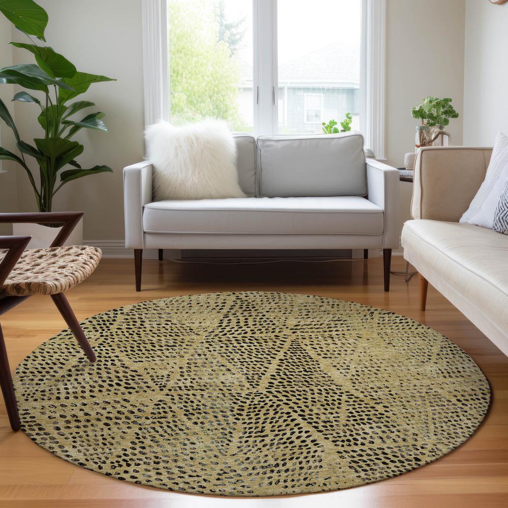 Chantille ACN591 Gold 8' x 8' Rug. Picture 7