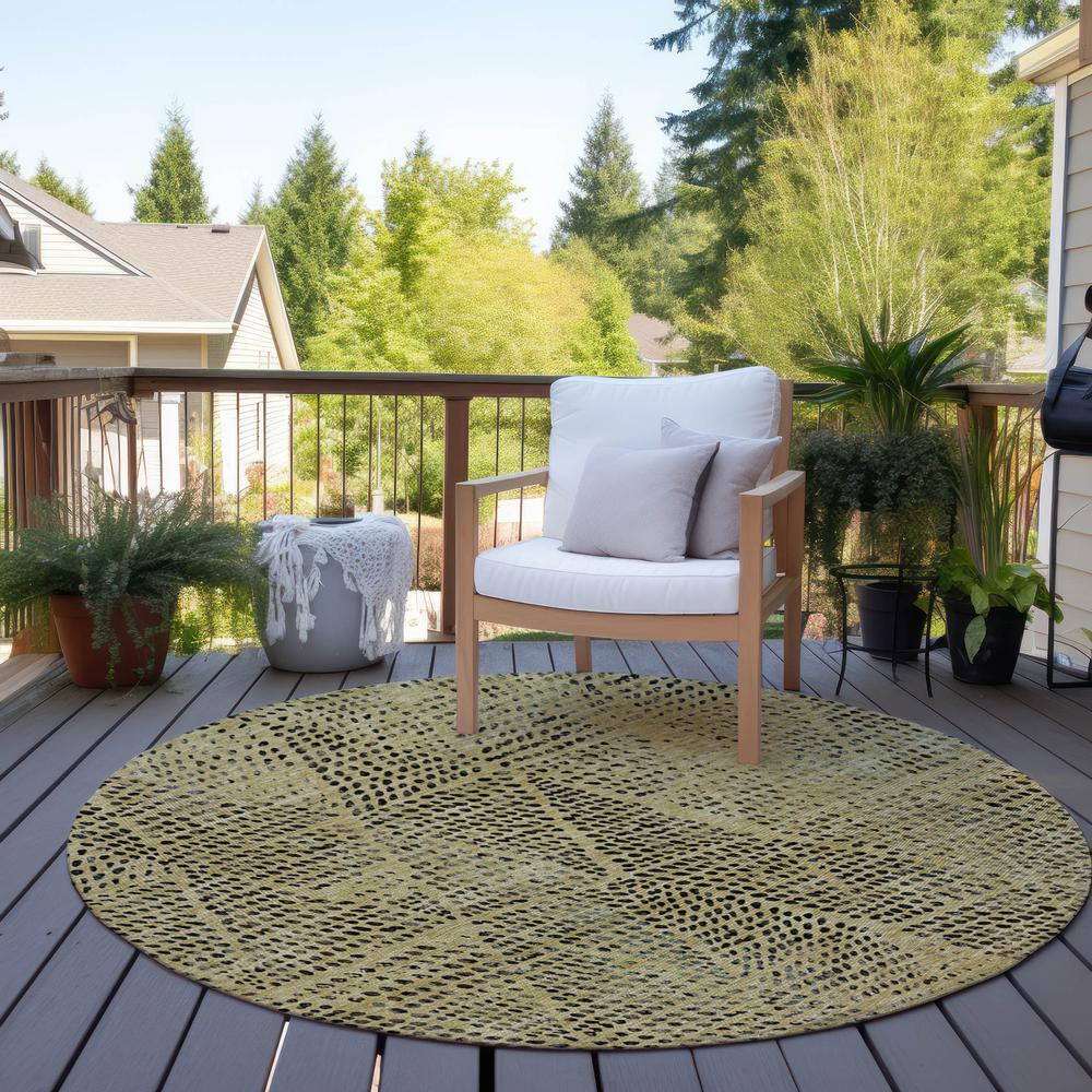 Chantille ACN591 Gold 8' x 8' Rug. Picture 8