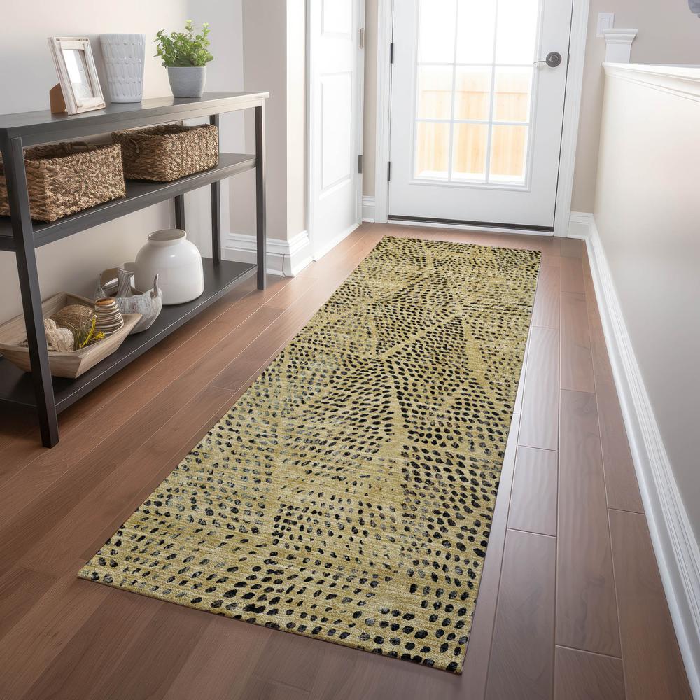 Chantille ACN591 Gold 2'3" x 7'6" Rug. Picture 7