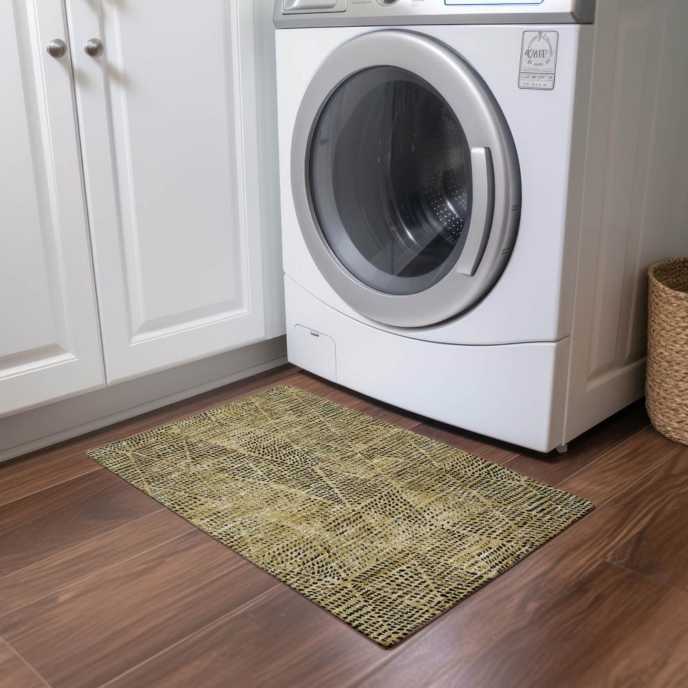 Chantille ACN591 Gold 1'8" x 2'6" Rug. Picture 6