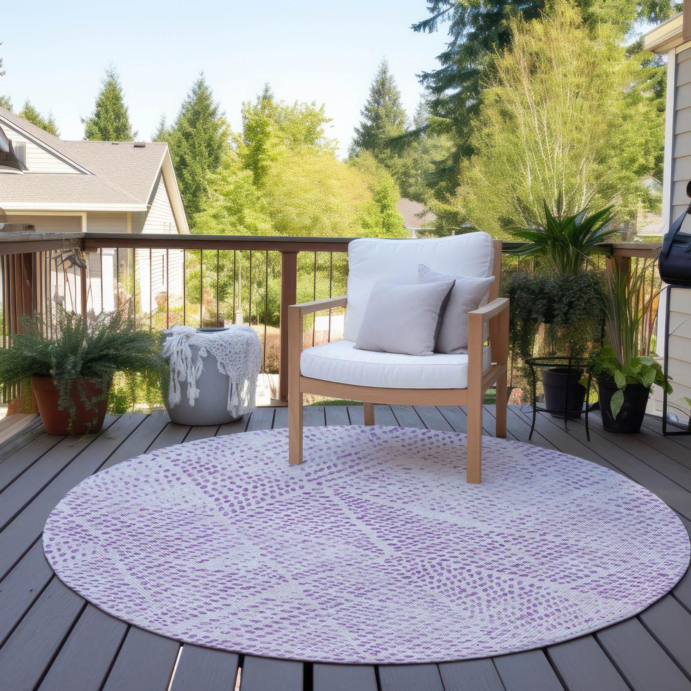 Chantille ACN591 Purple 8' x 8' Rug. Picture 8