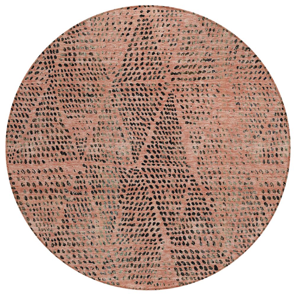Chantille ACN591 Orange 8' x 8' Rug. Picture 1