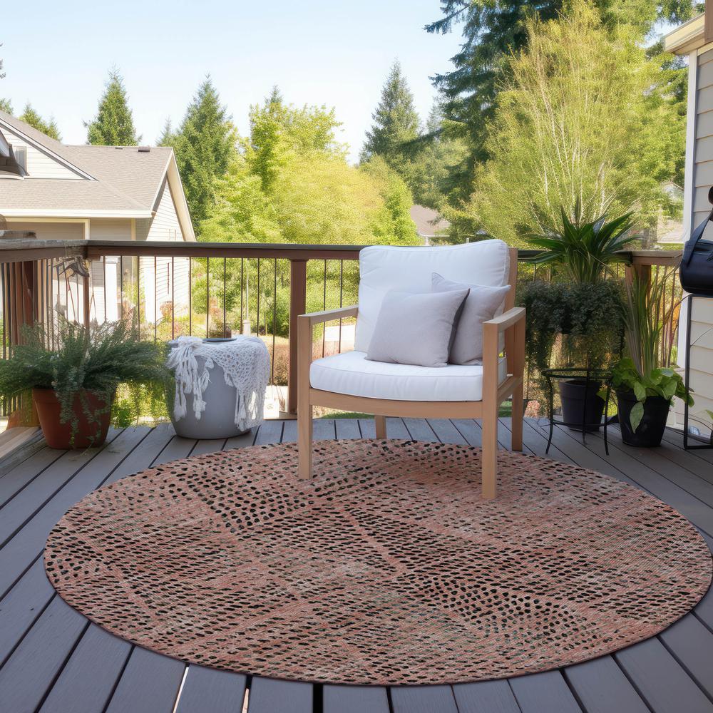 Chantille ACN591 Orange 8' x 8' Rug. Picture 7