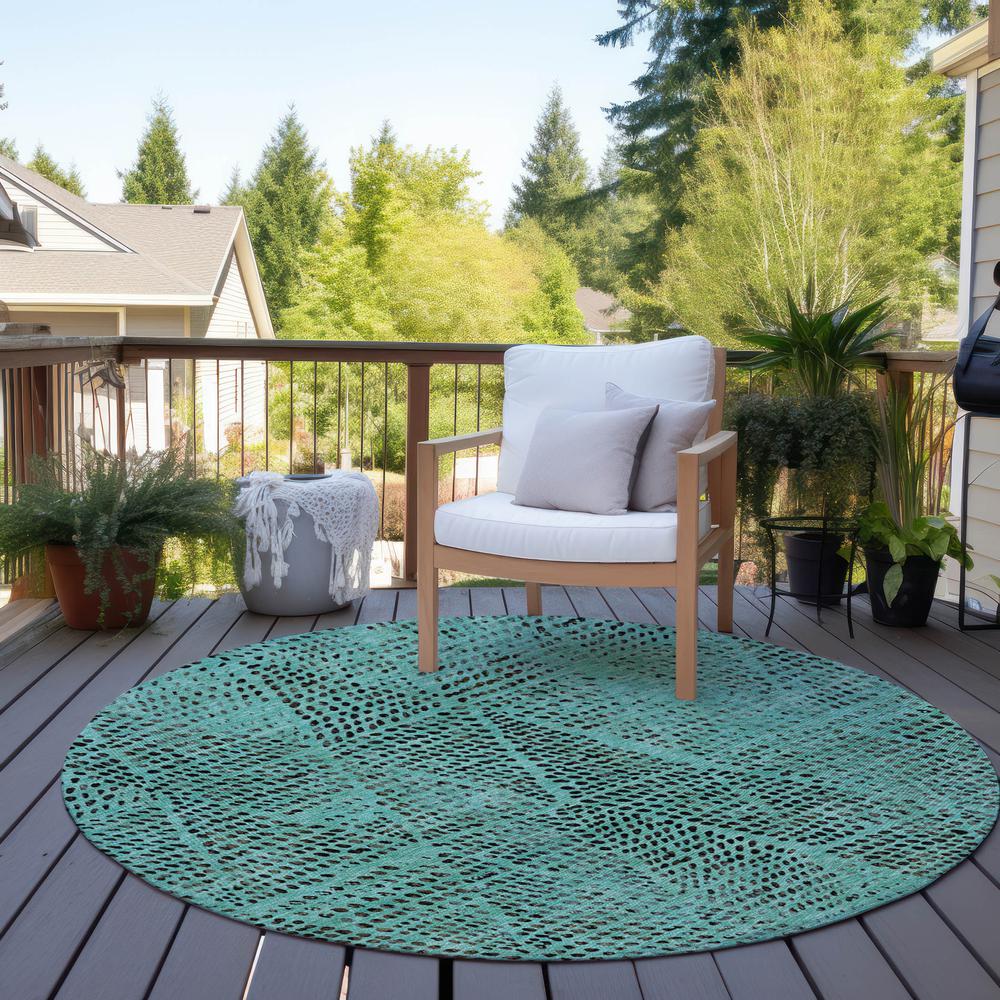 Chantille ACN591 Teal 8' x 8' Rug. Picture 7