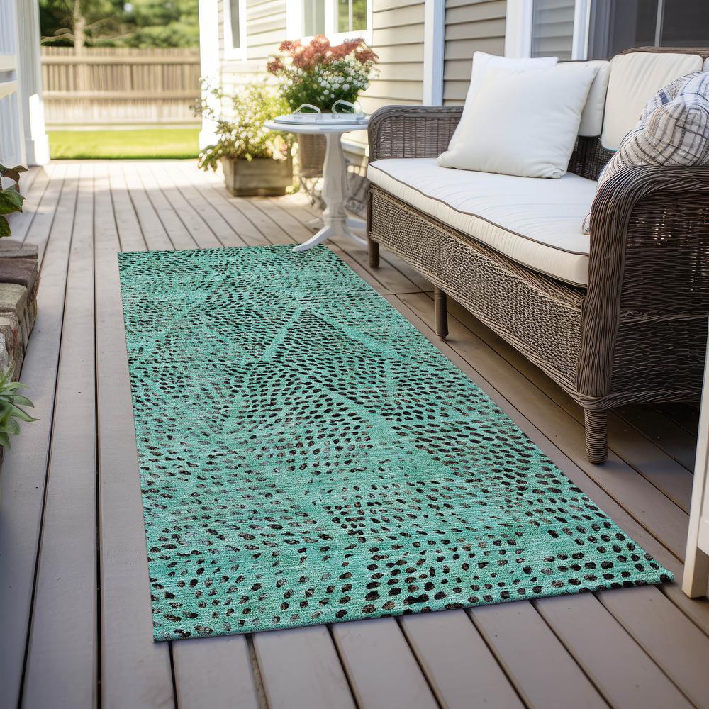 Chantille ACN591 Teal 2'3" x 7'6" Rug. Picture 7