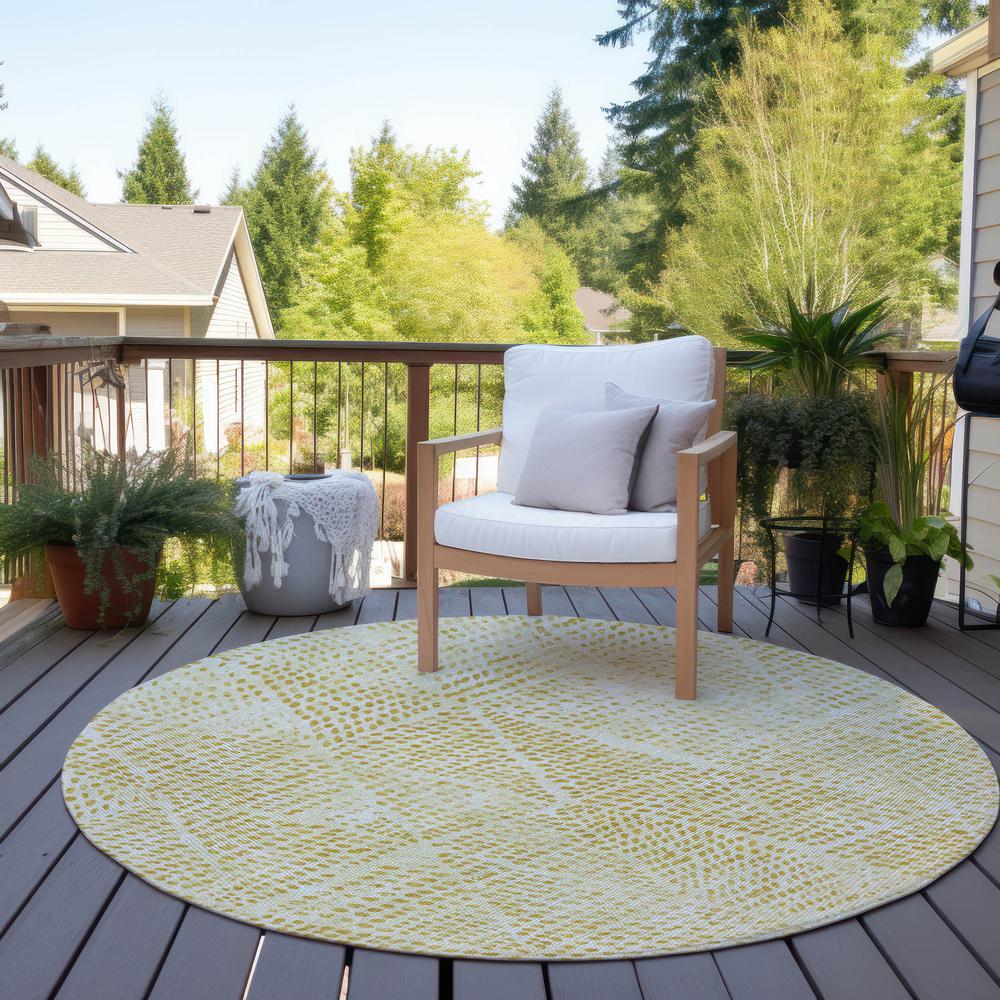 Chantille ACN591 Gold 8' x 8' Rug. Picture 7