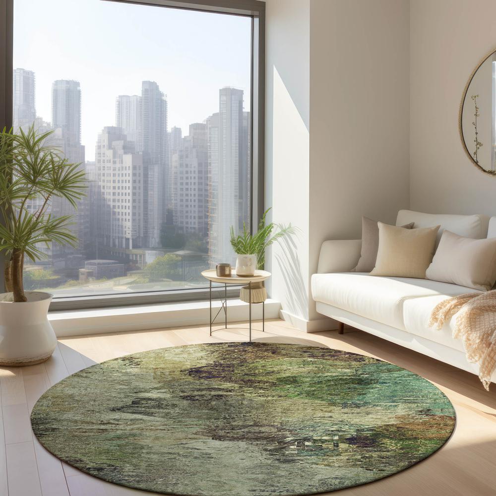 Chantille ACN592 Brown 8' x 8' Rug. Picture 6