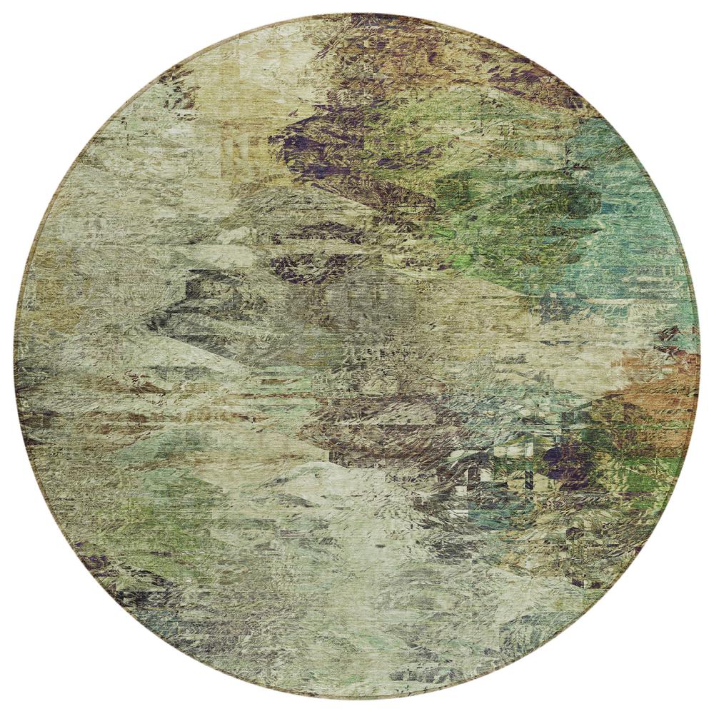 Chantille ACN592 Brown 8' x 8' Rug. Picture 1