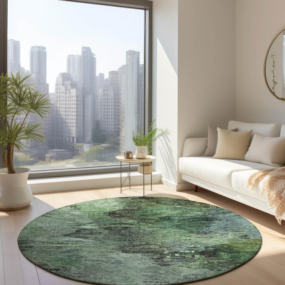 Chantille ACN592 Green 8' x 8' Rug. Picture 6