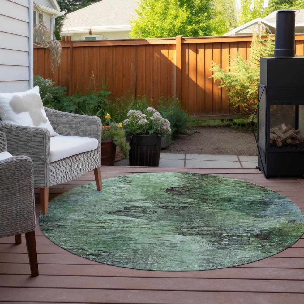 Chantille ACN592 Green 8' x 8' Rug. Picture 7