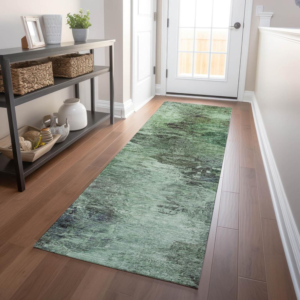 Chantille ACN592 Green 2'3" x 7'6" Rug. Picture 6
