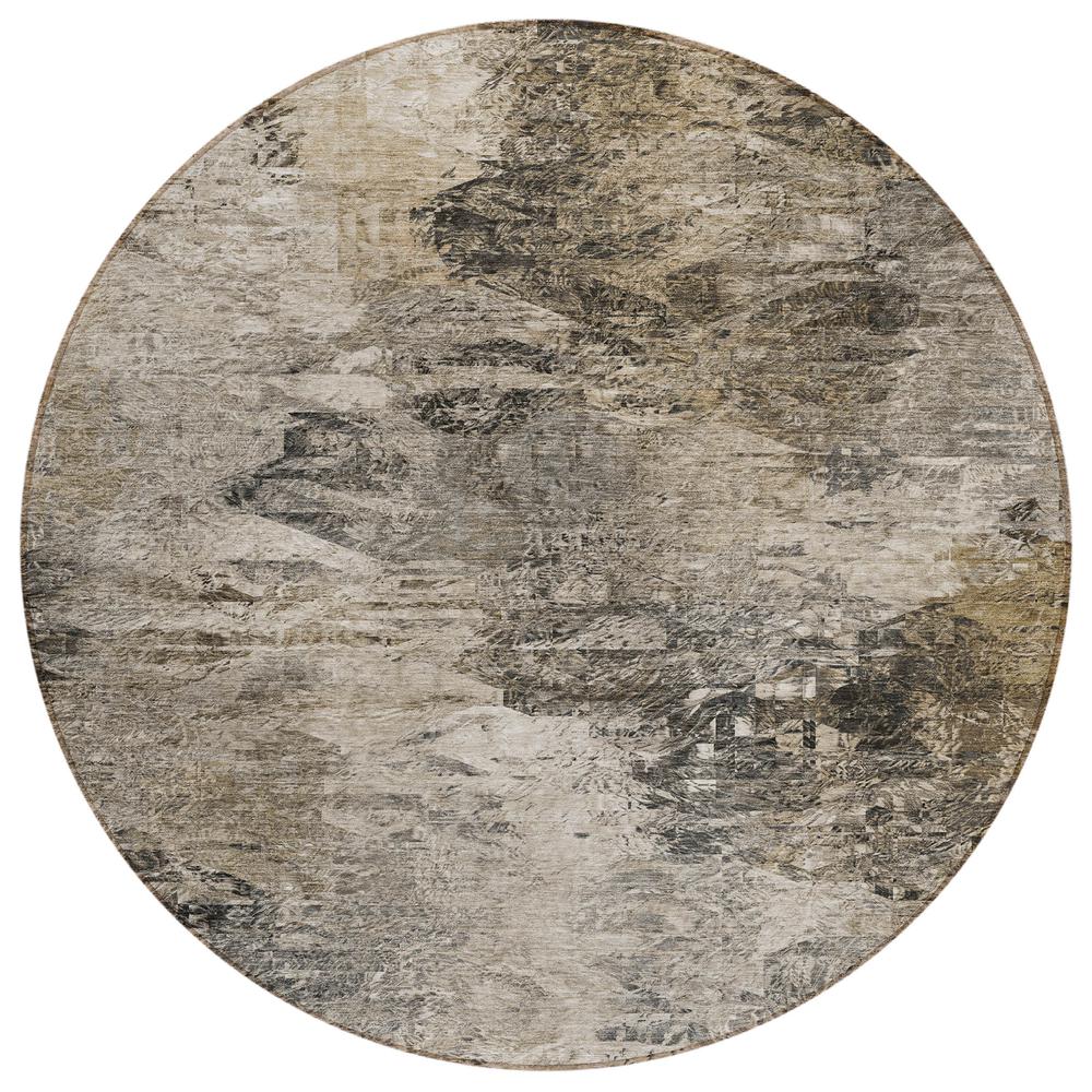 Chantille ACN592 Brown 8' x 8' Rug. Picture 1