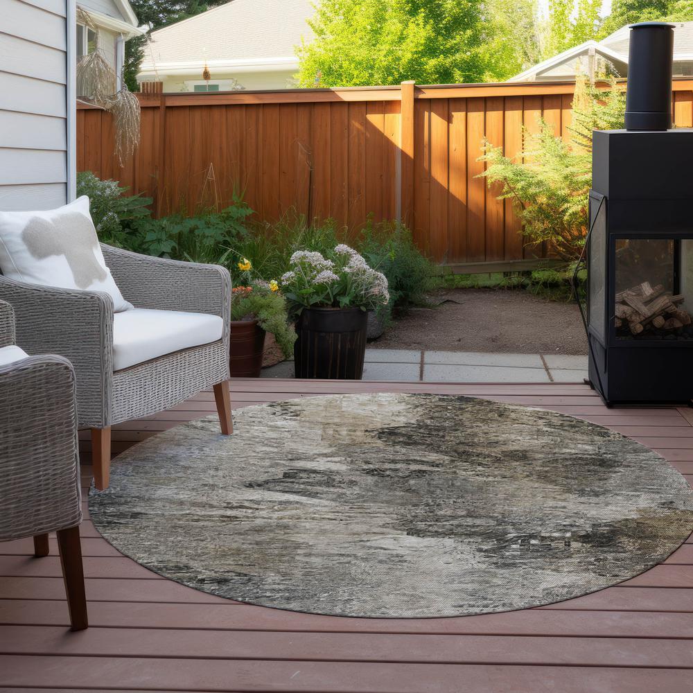 Chantille ACN592 Brown 8' x 8' Rug. Picture 7
