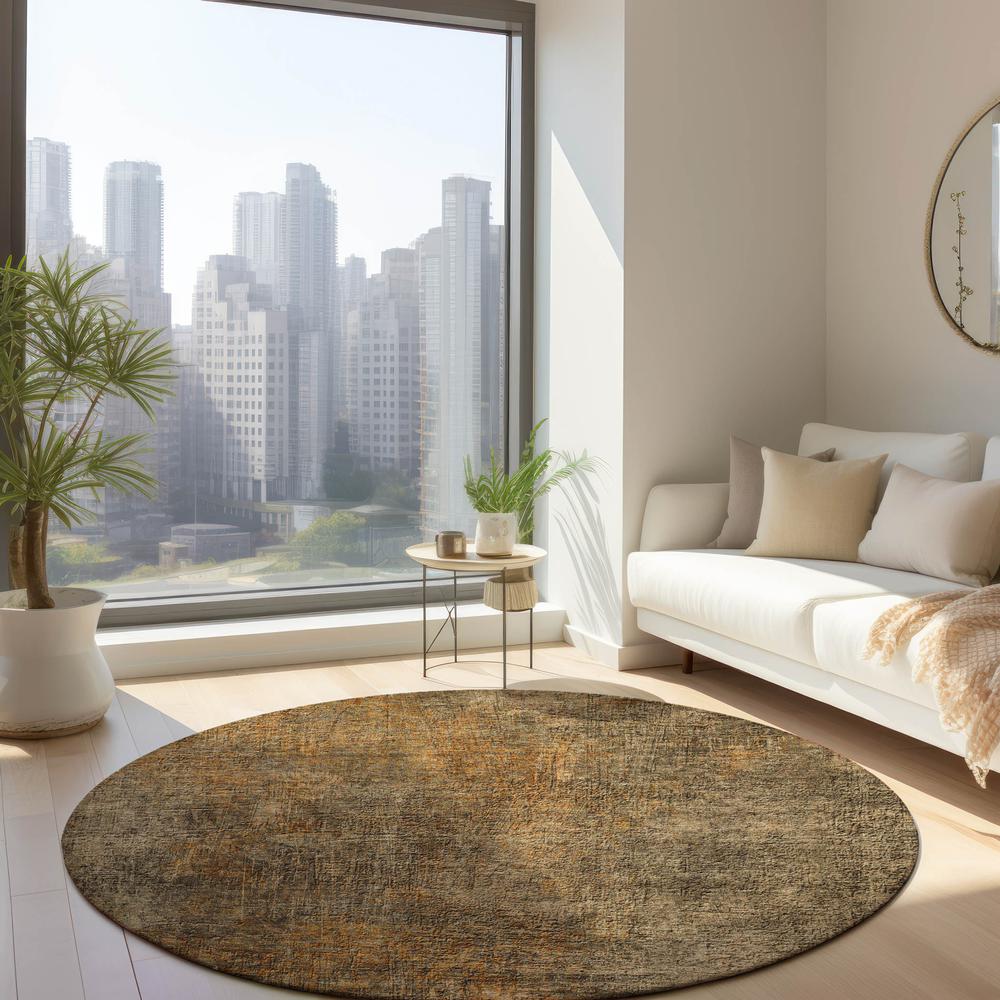 Chantille ACN593 Brown 8' x 8' Rug. Picture 6