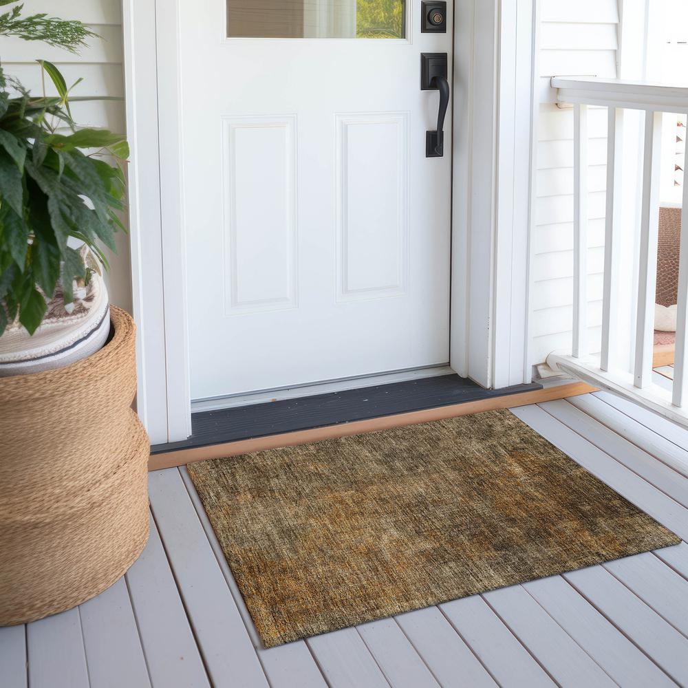 Chantille ACN593 Brown 1'8" x 2'6" Rug. Picture 7