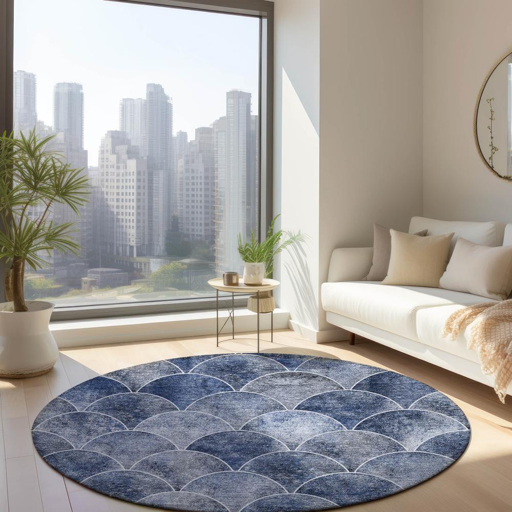 Chantille ACN594 Blue 8' x 8' Rug. Picture 6