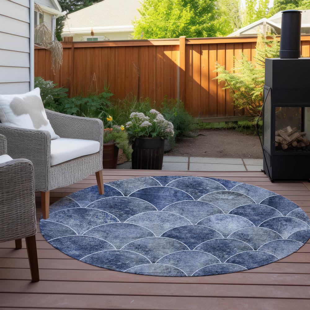 Chantille ACN594 Blue 8' x 8' Rug. Picture 7