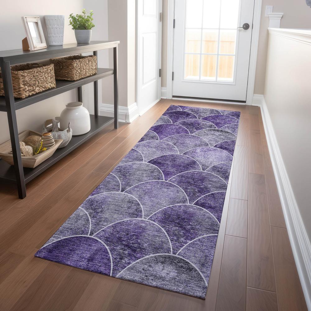 Chantille ACN594 Purple 2'3" x 7'6" Rug. Picture 6