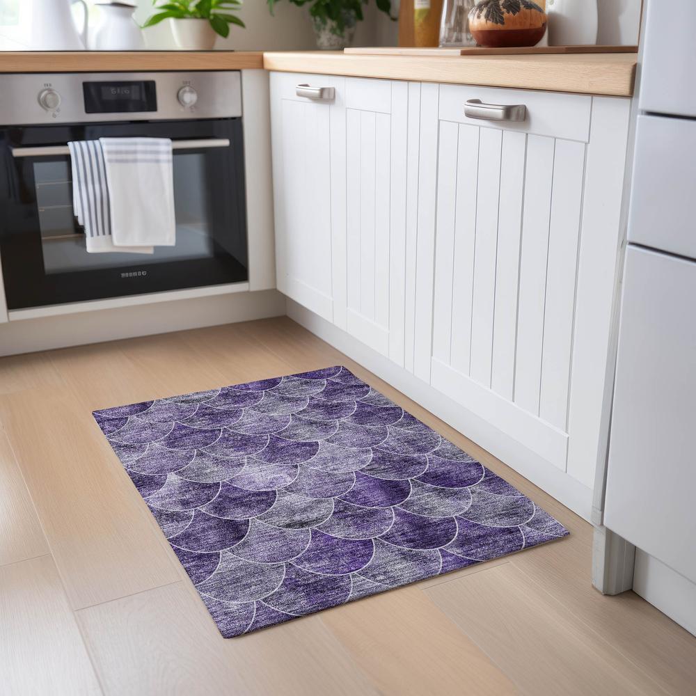 Chantille ACN594 Purple 1'8" x 2'6" Rug. Picture 6