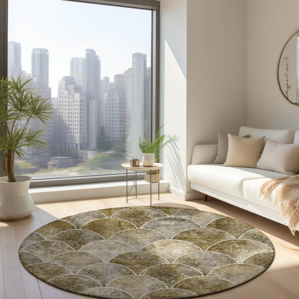 Chantille ACN594 Brown 8' x 8' Rug. Picture 6