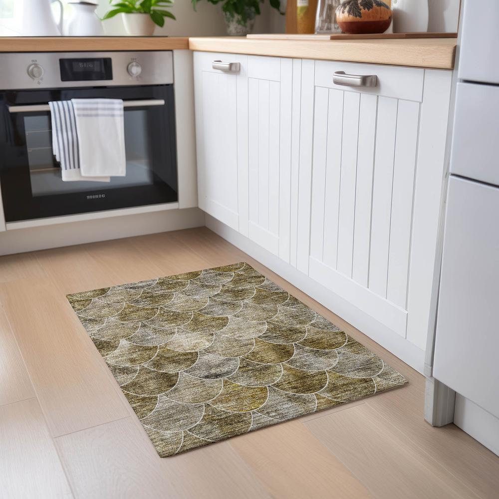 Chantille ACN594 Brown 1'8" x 2'6" Rug. Picture 6