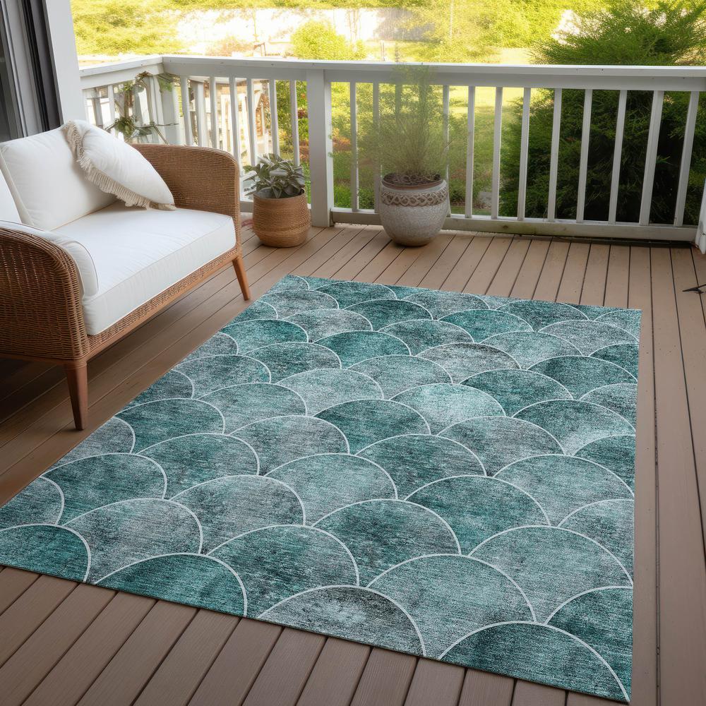 Chantille ACN594 Teal 2'6" x 3'10" Rug. Picture 9