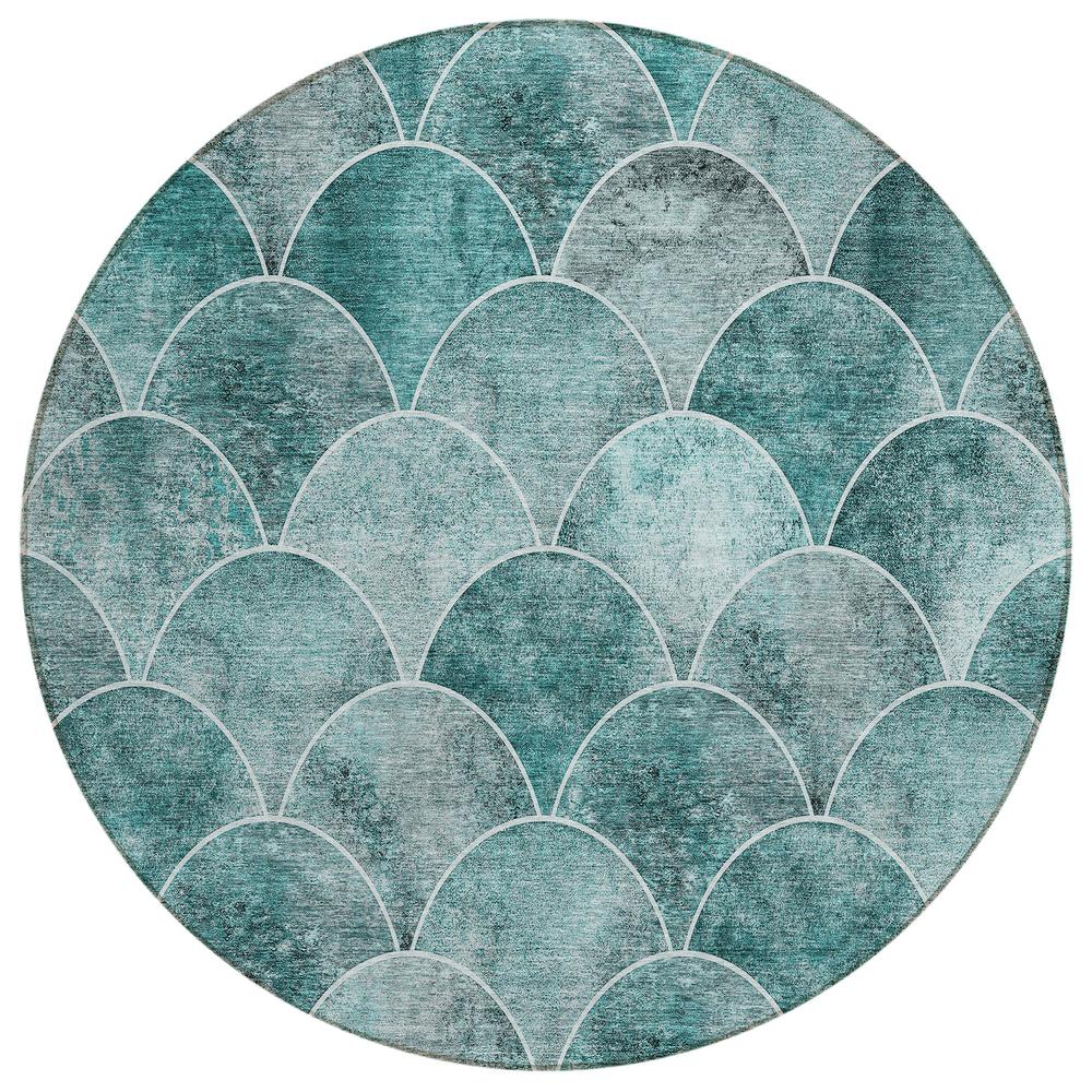 Chantille ACN594 Teal 8' x 8' Rug. Picture 1