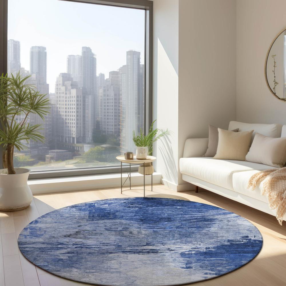 Chantille ACN595 Blue 8' x 8' Rug. Picture 6