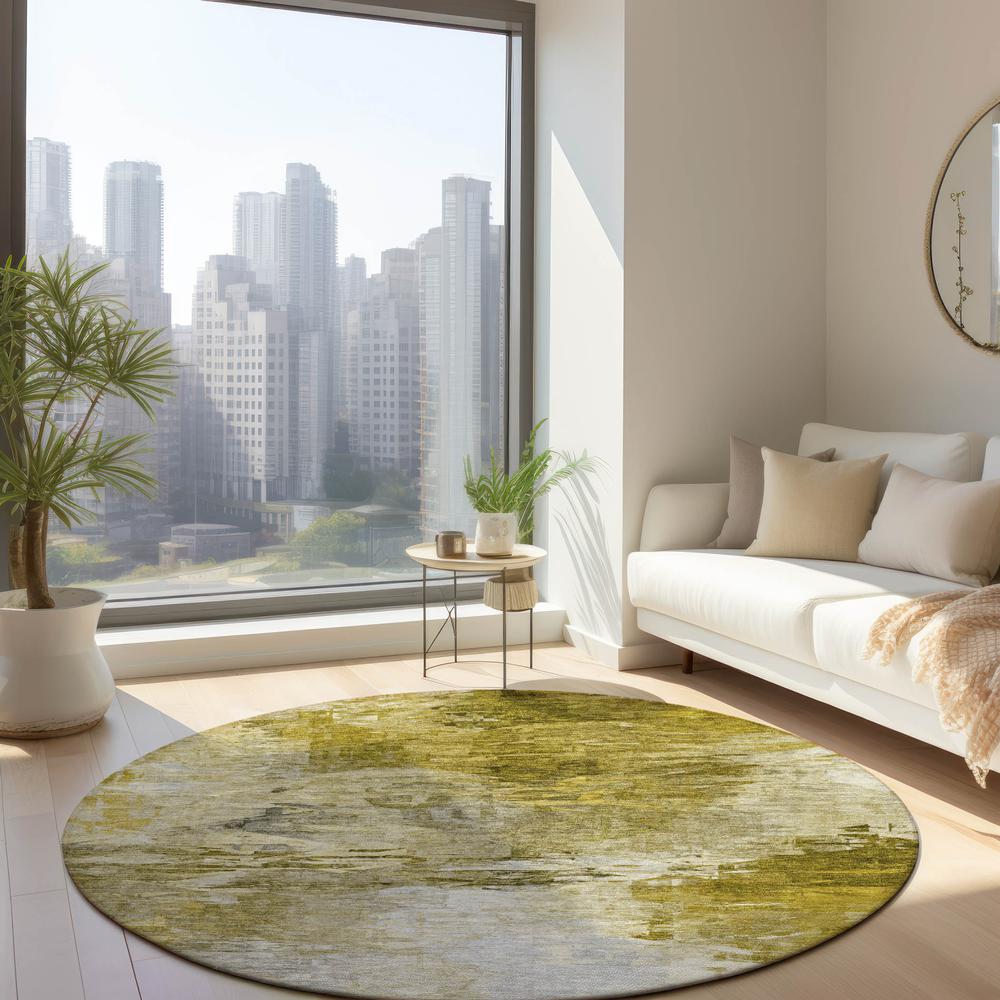 Chantille ACN595 Gold 8' x 8' Rug. Picture 6