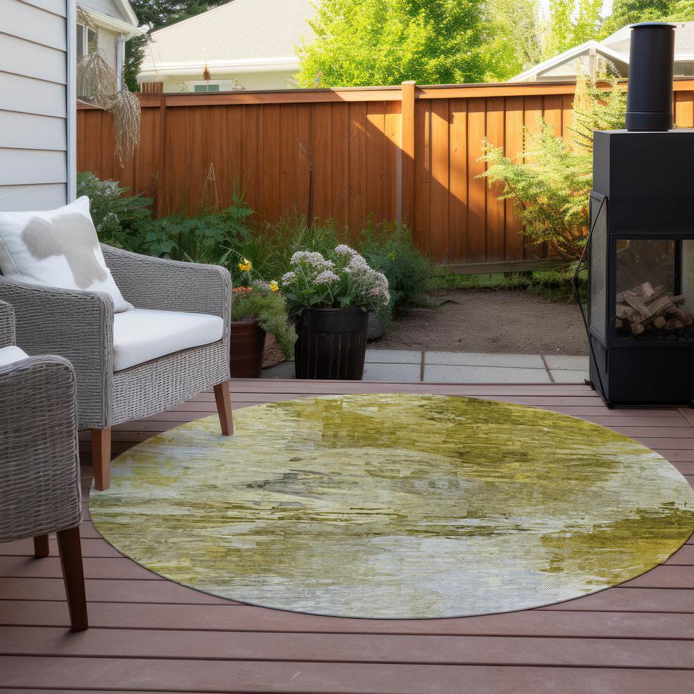 Chantille ACN595 Gold 8' x 8' Rug. Picture 7