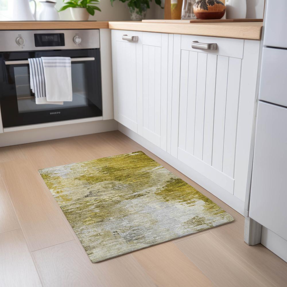 Chantille ACN595 Gold 1'8" x 2'6" Rug. Picture 6