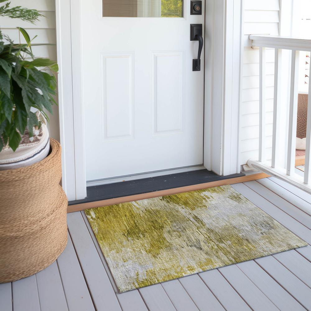 Chantille ACN595 Gold 1'8" x 2'6" Rug. Picture 7
