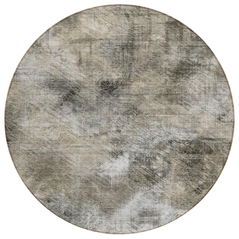 Chantille ACN596 Brown 8' x 8' Rug. Picture 1