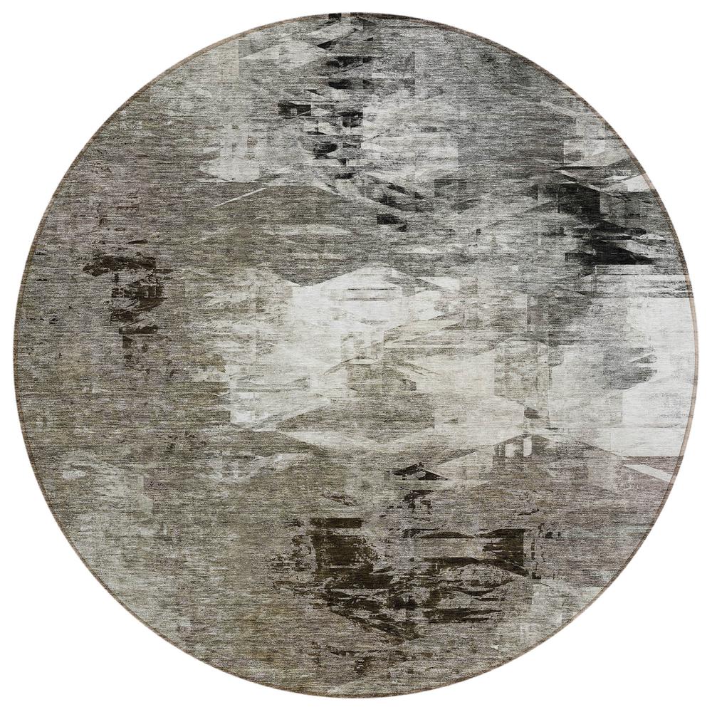 Chantille ACN597 Brown 8' x 8' Rug. Picture 1