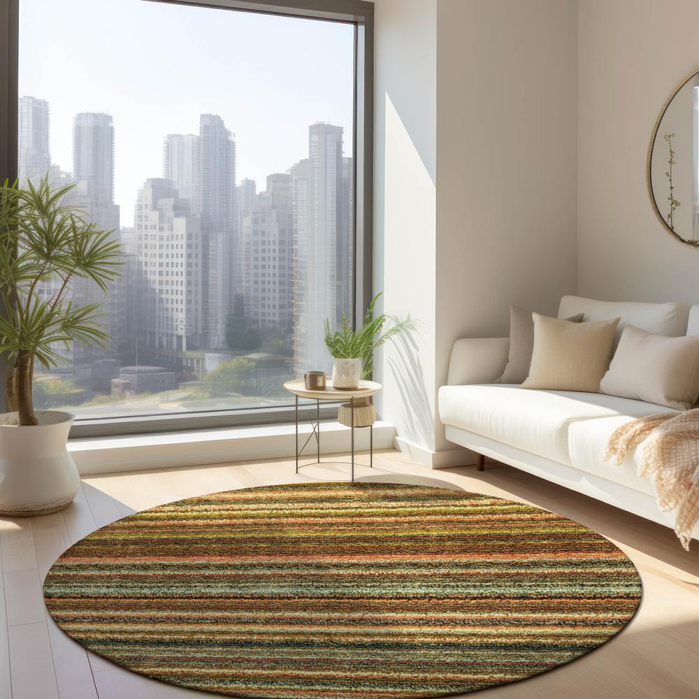 Chantille ACN598 Orange 8' x 8' Rug. Picture 6
