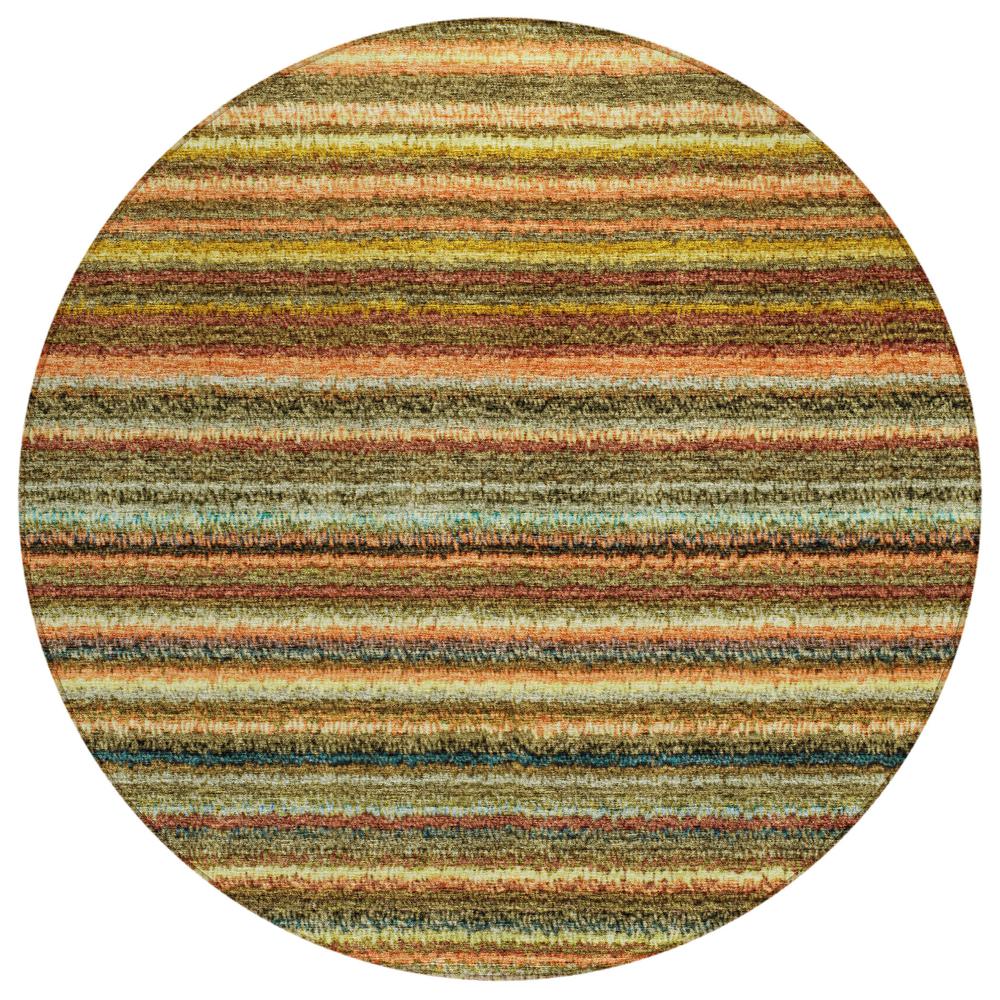 Chantille ACN598 Orange 8' x 8' Rug. Picture 1